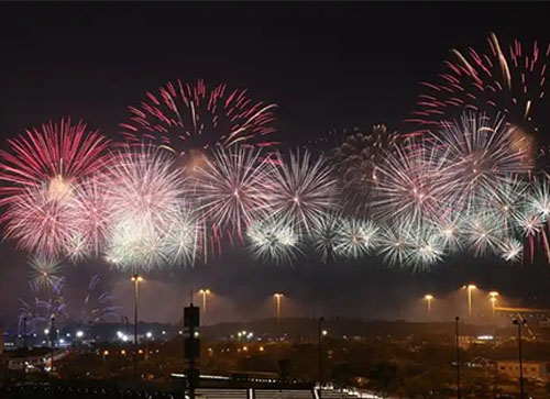 三穗县焰火晚会